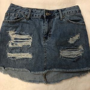 Denim skirt!